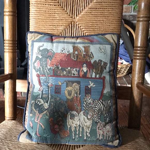 Rare Vintage Noah’s Ark Pillow - Picture 4 of 8